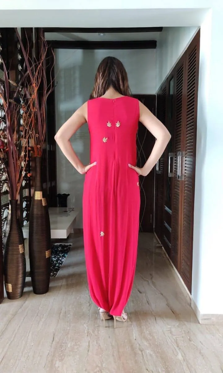 Pink Zardozi Jumpsuit