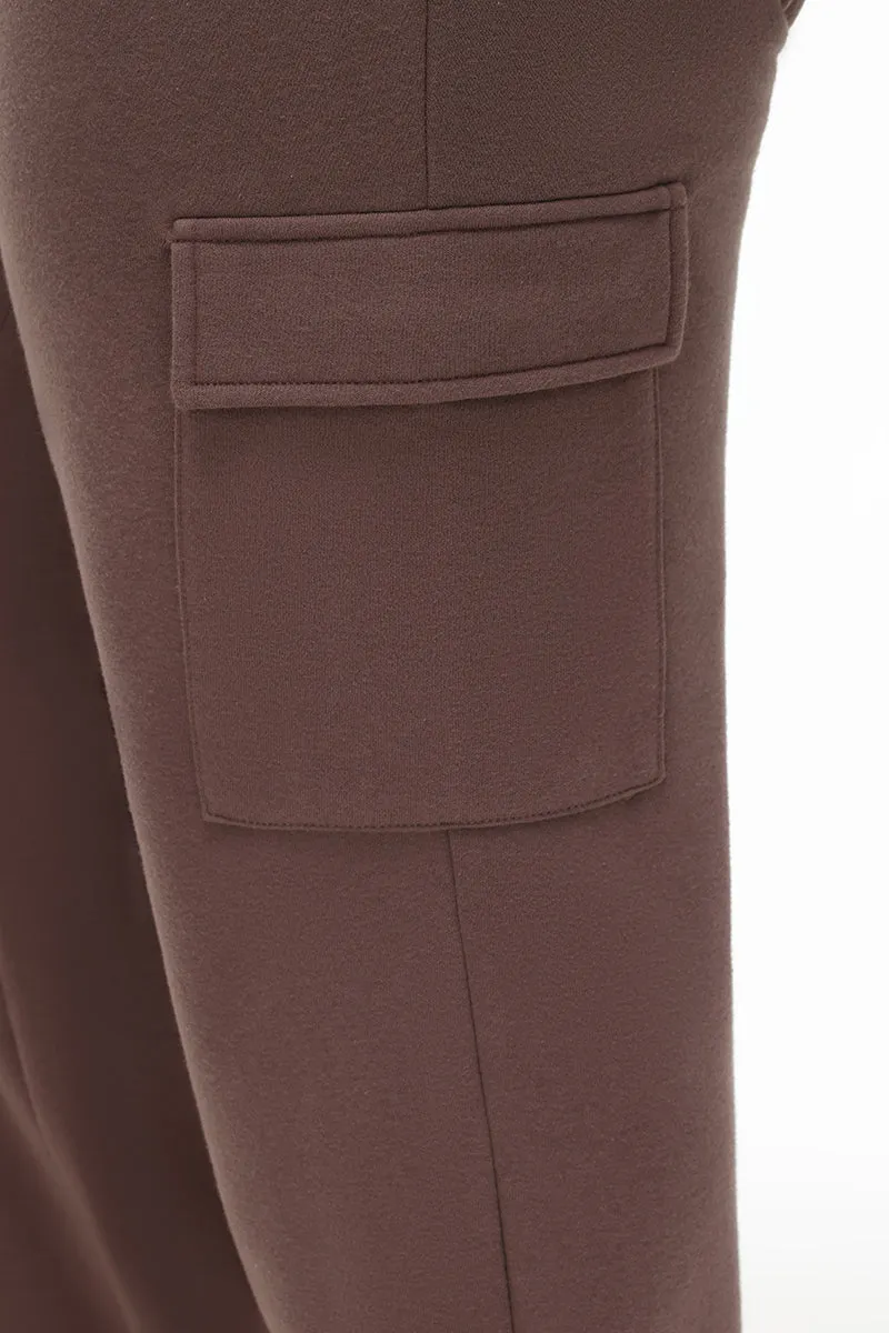 Plus-Size Big Bling Fleece Cargo Pant