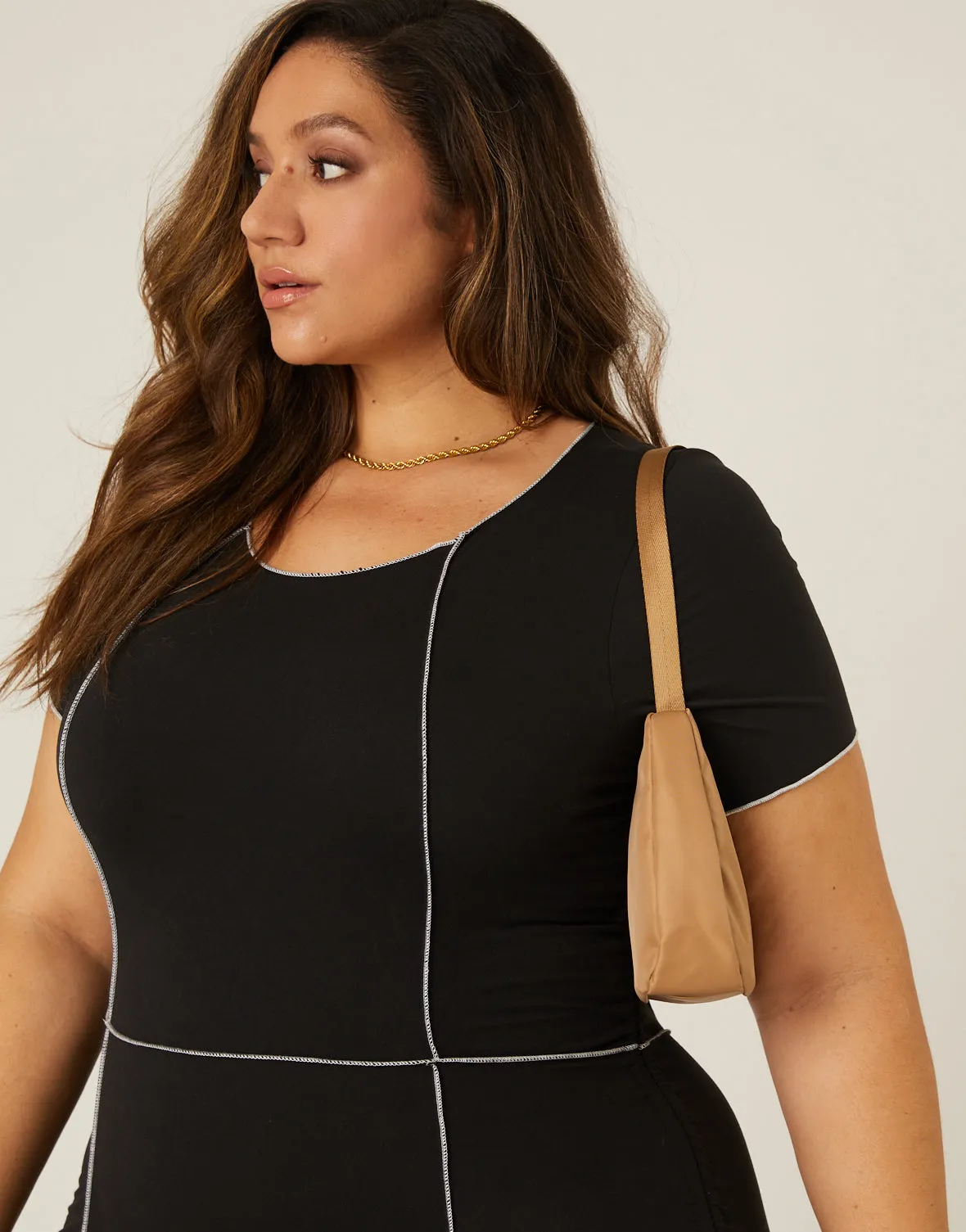 Plus Size Statement Seams Dress