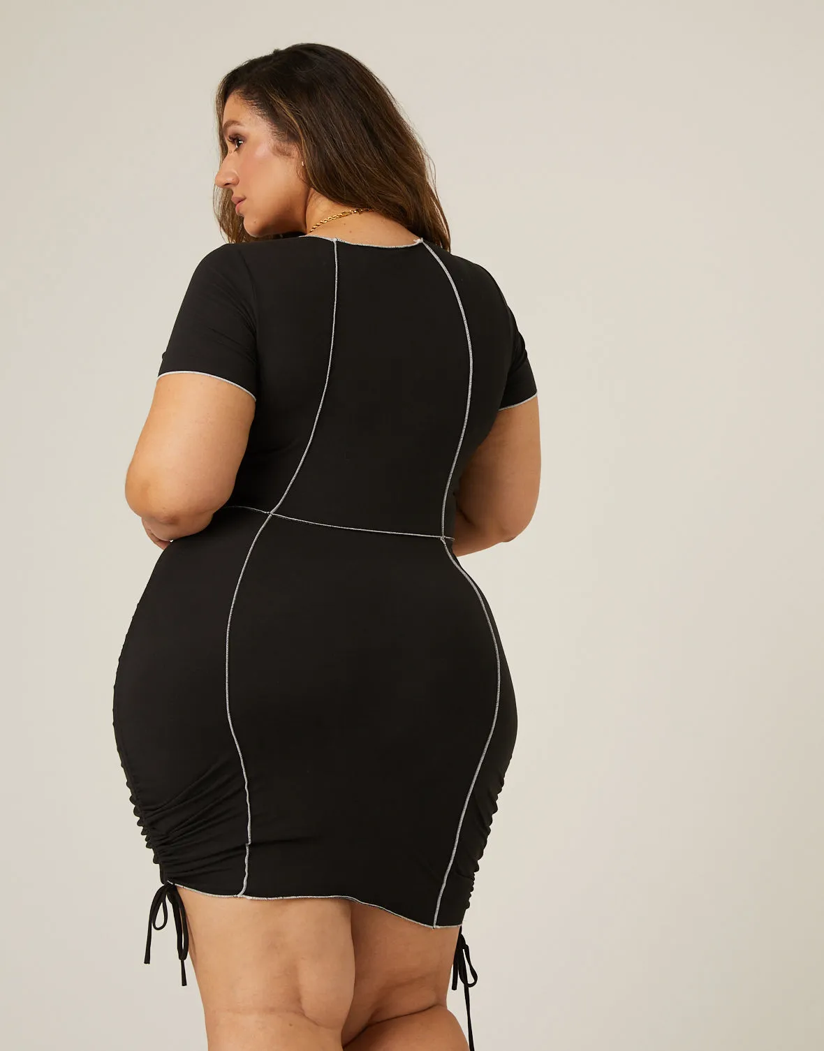 Plus Size Statement Seams Dress