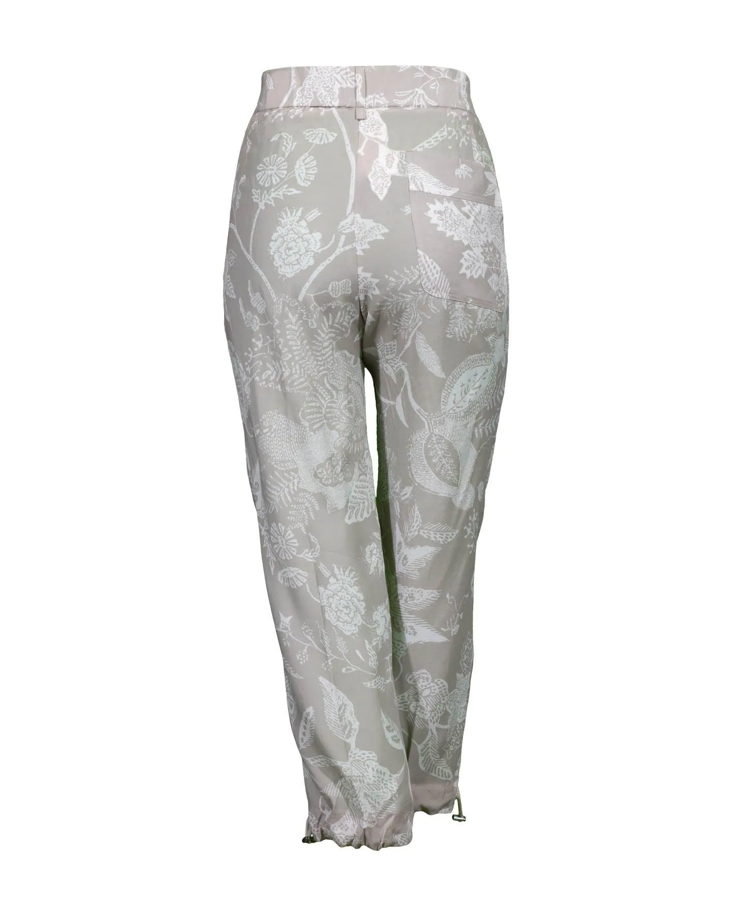 Print Cropped Cargo Pants