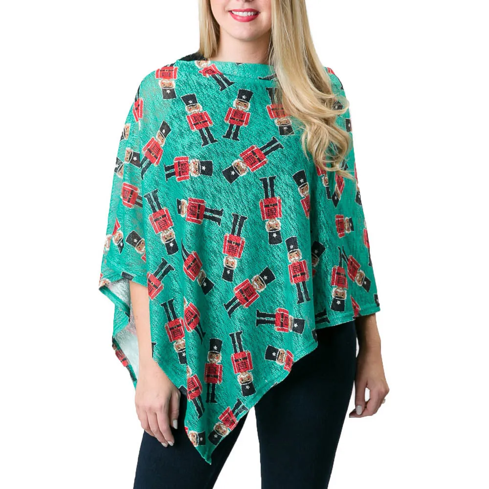 Printed Emily Poncho for Fall