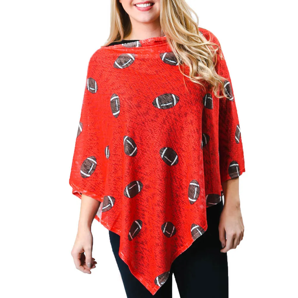 Printed Emily Poncho for Fall