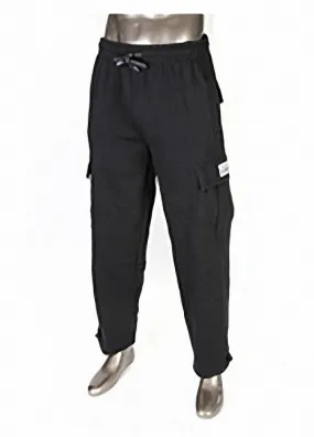 Pro Club Heavyweight Fleece Cargo Black Pants