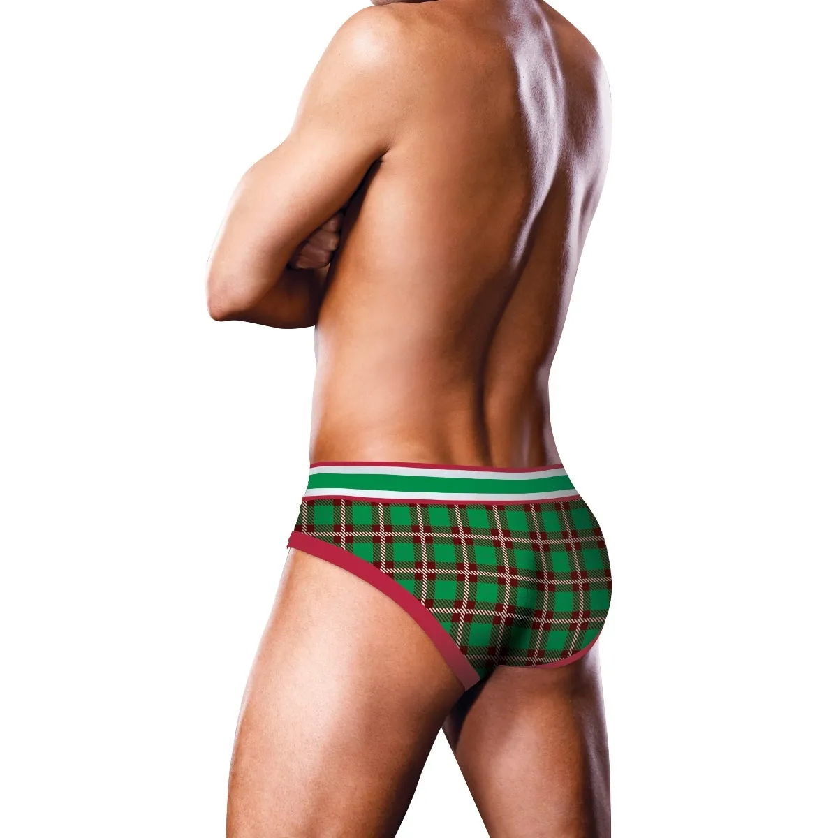 Prowler Tartan 2 Brief Green Red