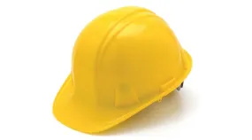 Pyramex Sl Series Cap Style Hard Hat Yellow Cap Style 4-Point Ratchet