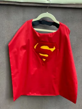 Red Suphero Reversible Cape (Super/Bat)