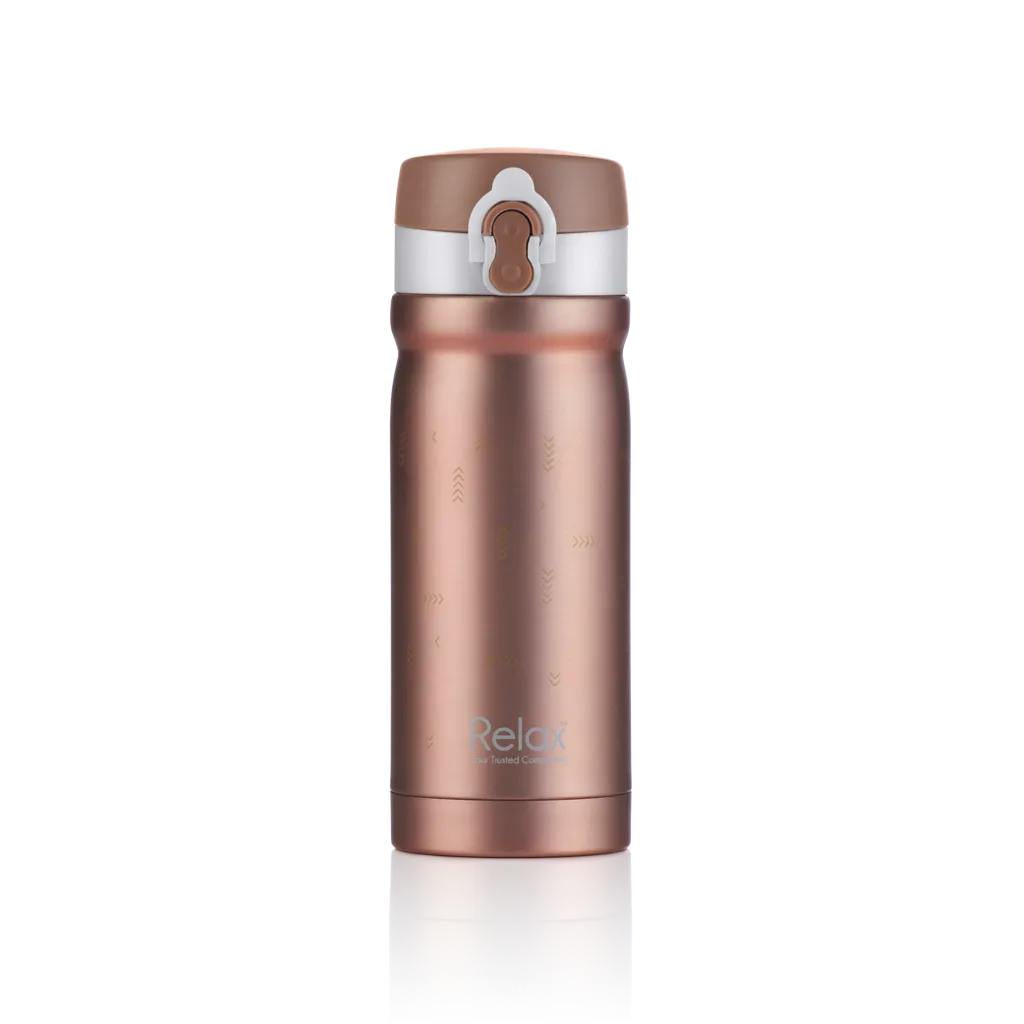 RELAX 300ML 18.8 STAINLESS STEEL THERMAL FLASK - ROSE PINK