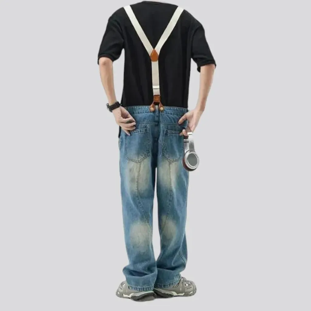 Retro jean men's overall