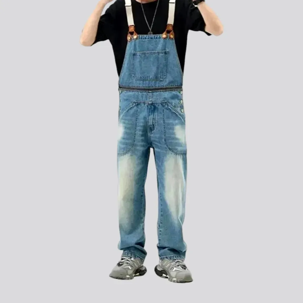 Retro jean men's overall