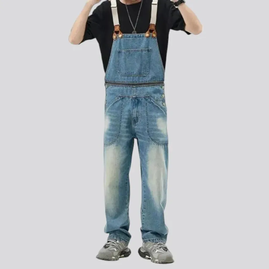 Retro jean men's overall