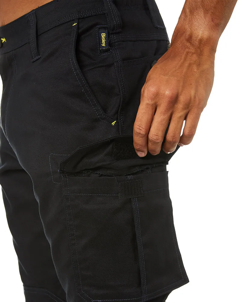 Ripstop Cuffed Cargo Pant - Black