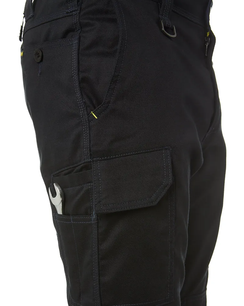 Ripstop Cuffed Cargo Pant - Black