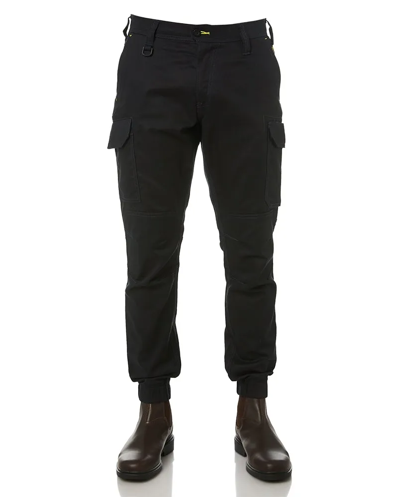 Ripstop Cuffed Cargo Pant - Black