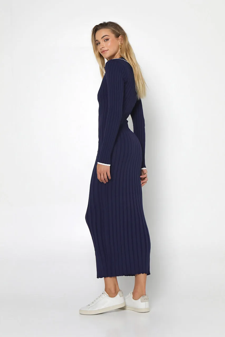 Sarah Knit Dress | Navy