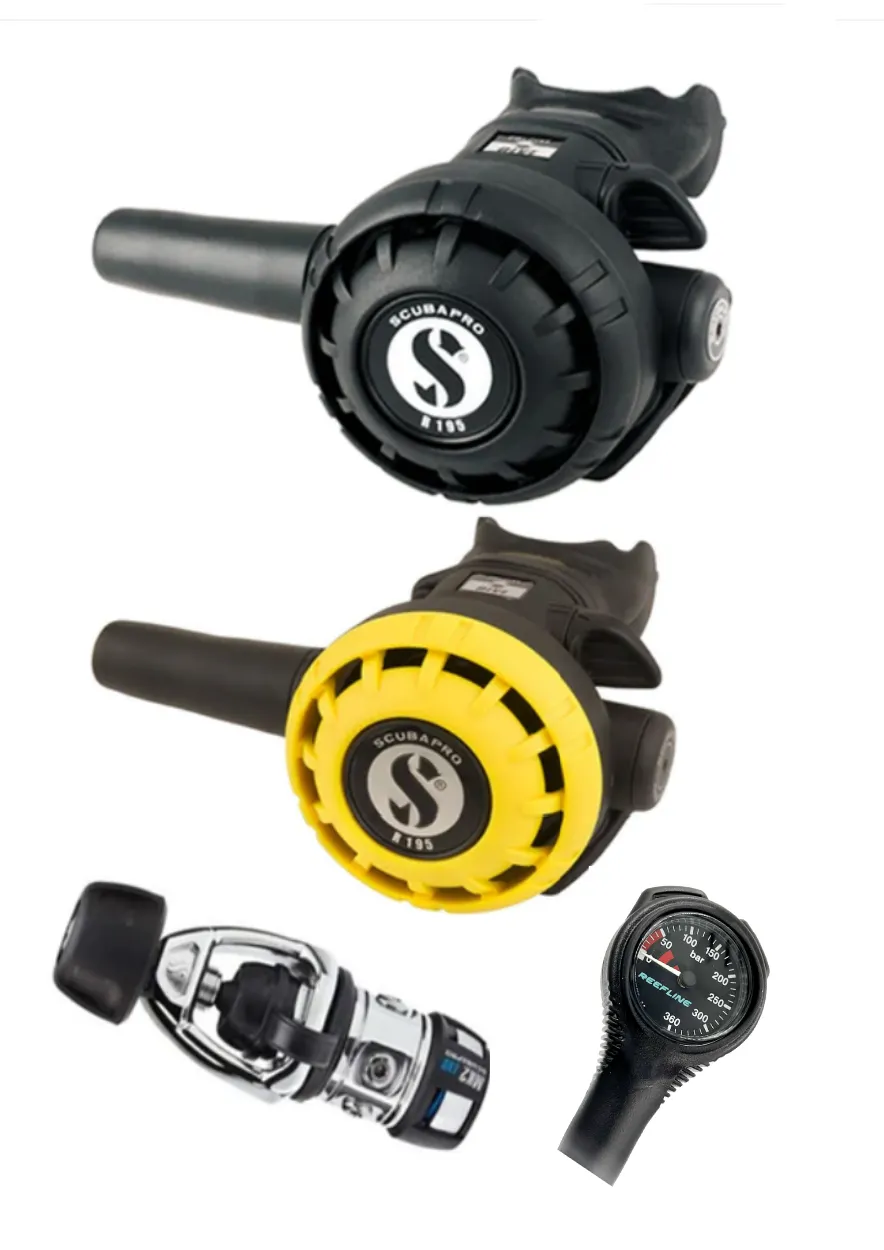 Scubapro Regulator Set: MK2 Evo   R195   R Series Octopus   Free SPG