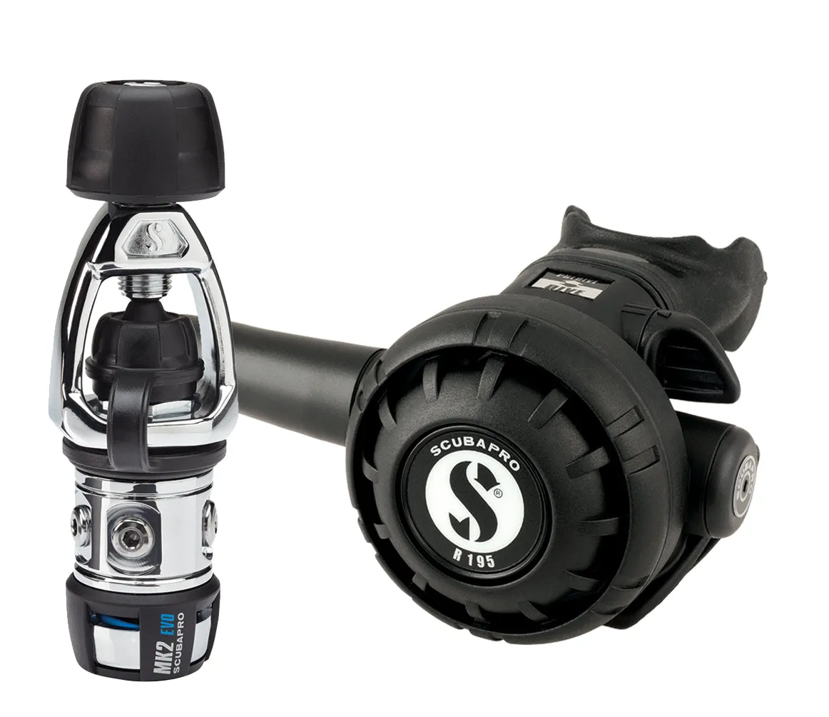 Scubapro Regulator Set: MK2 Evo   R195   R Series Octopus   Free SPG