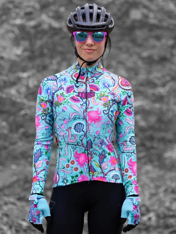 Secret Garden Long Sleeve Jersey Aqua