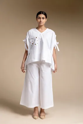 Short Kaftan Set - White