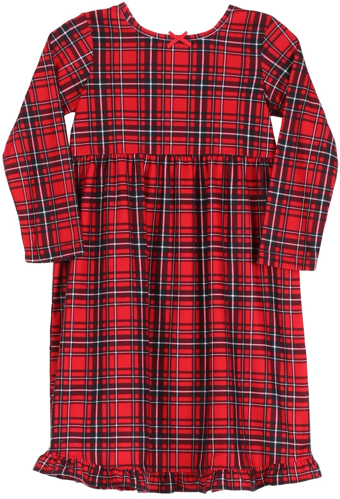 SleepytimePJs Family Matching Red Plaid Flannel Thermal Pajamas for the Family