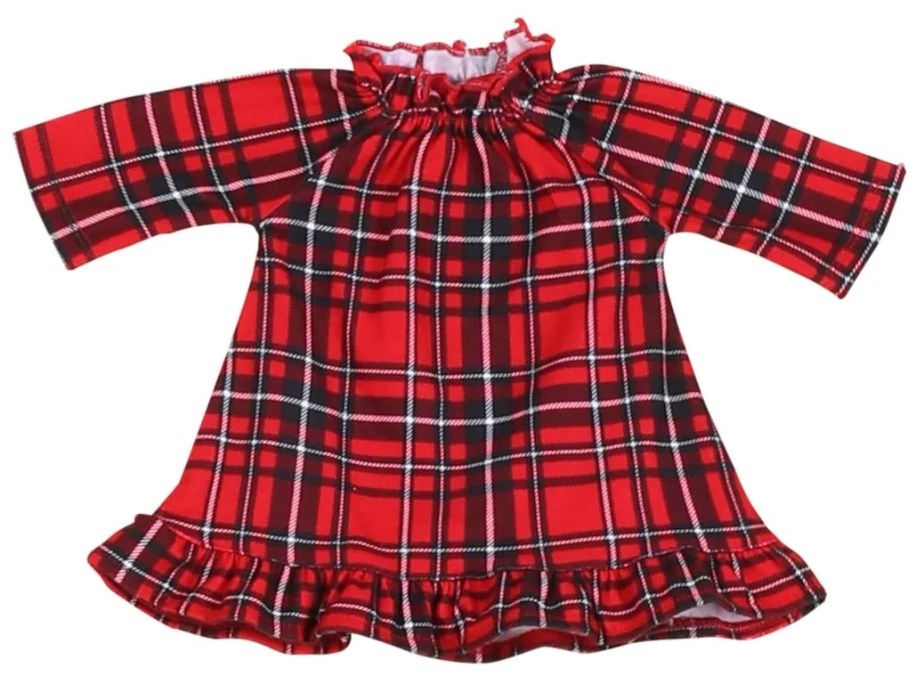 SleepytimePJs Family Matching Red Plaid Flannel Thermal Pajamas for the Family