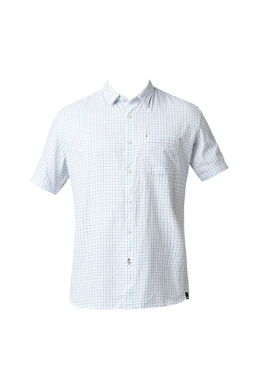 Slim Fit Grindle Checks Halfsleeves Shirt