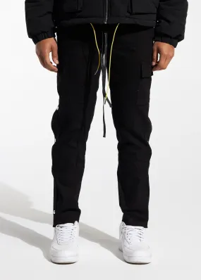 Snap Cargo Pants (Black)