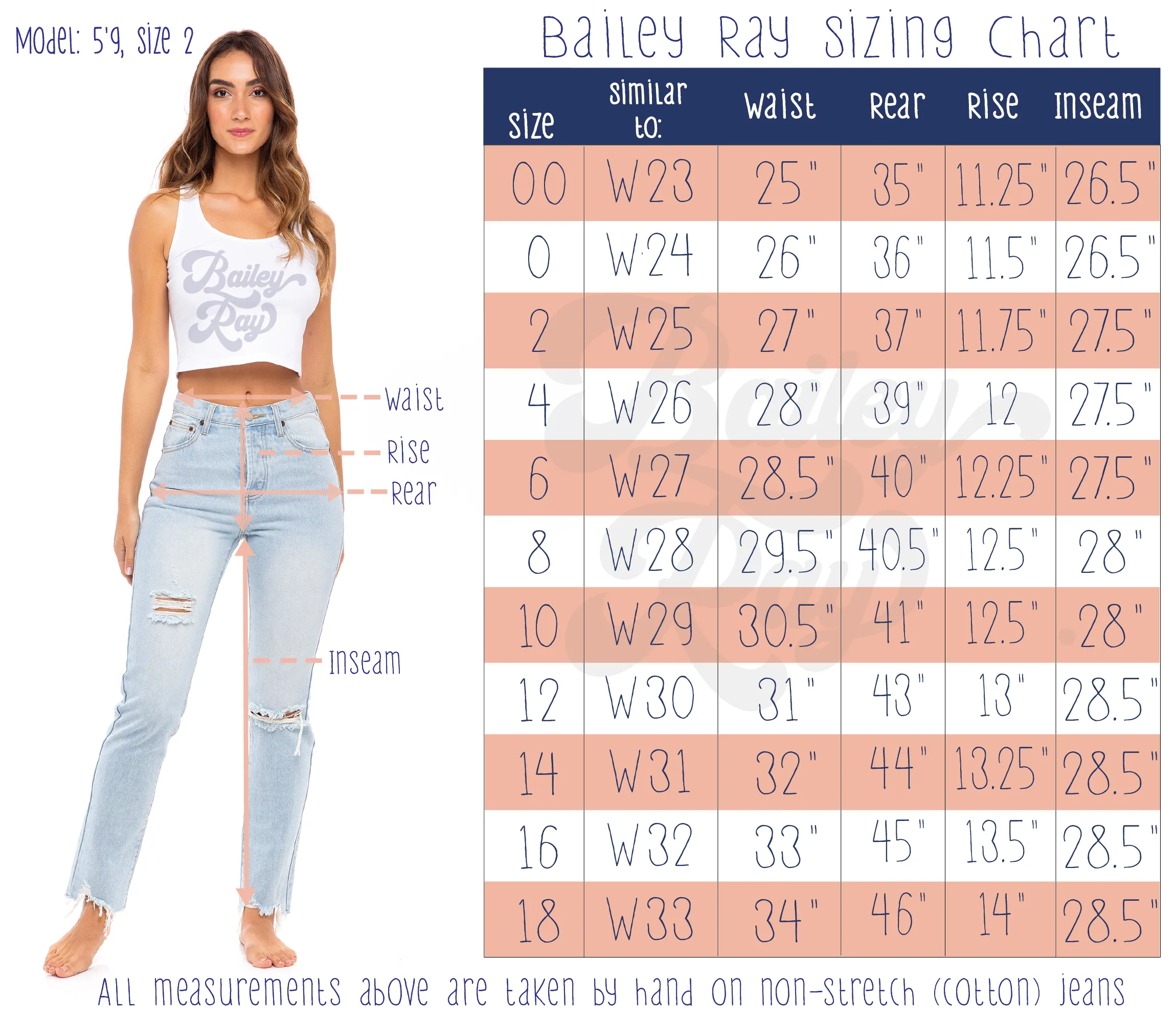 Star Stitched Pockets - Stretchy High Waisted Jeans - The Rose