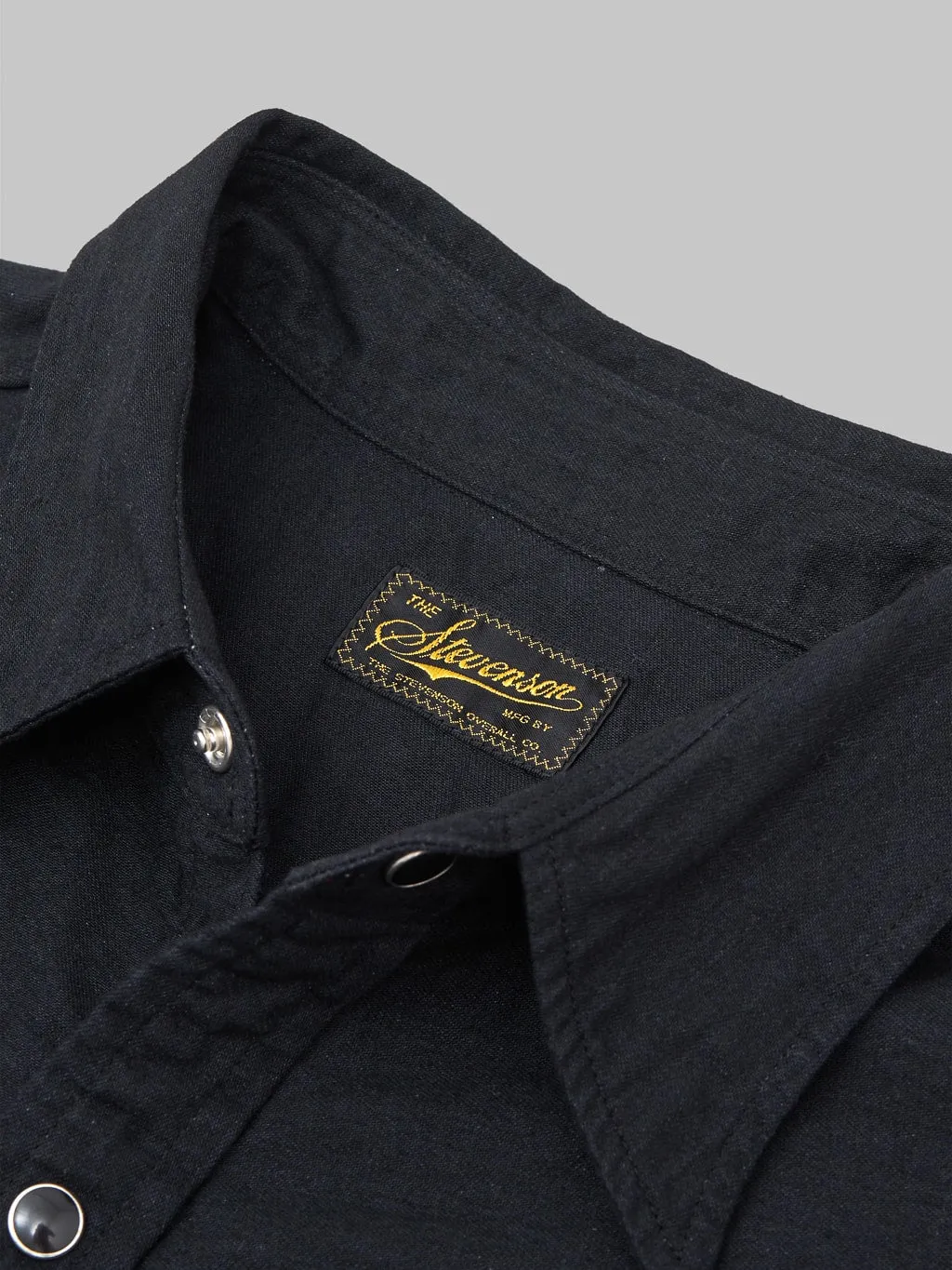 Stevenson Overall Co. Cody Denim Shirt Black