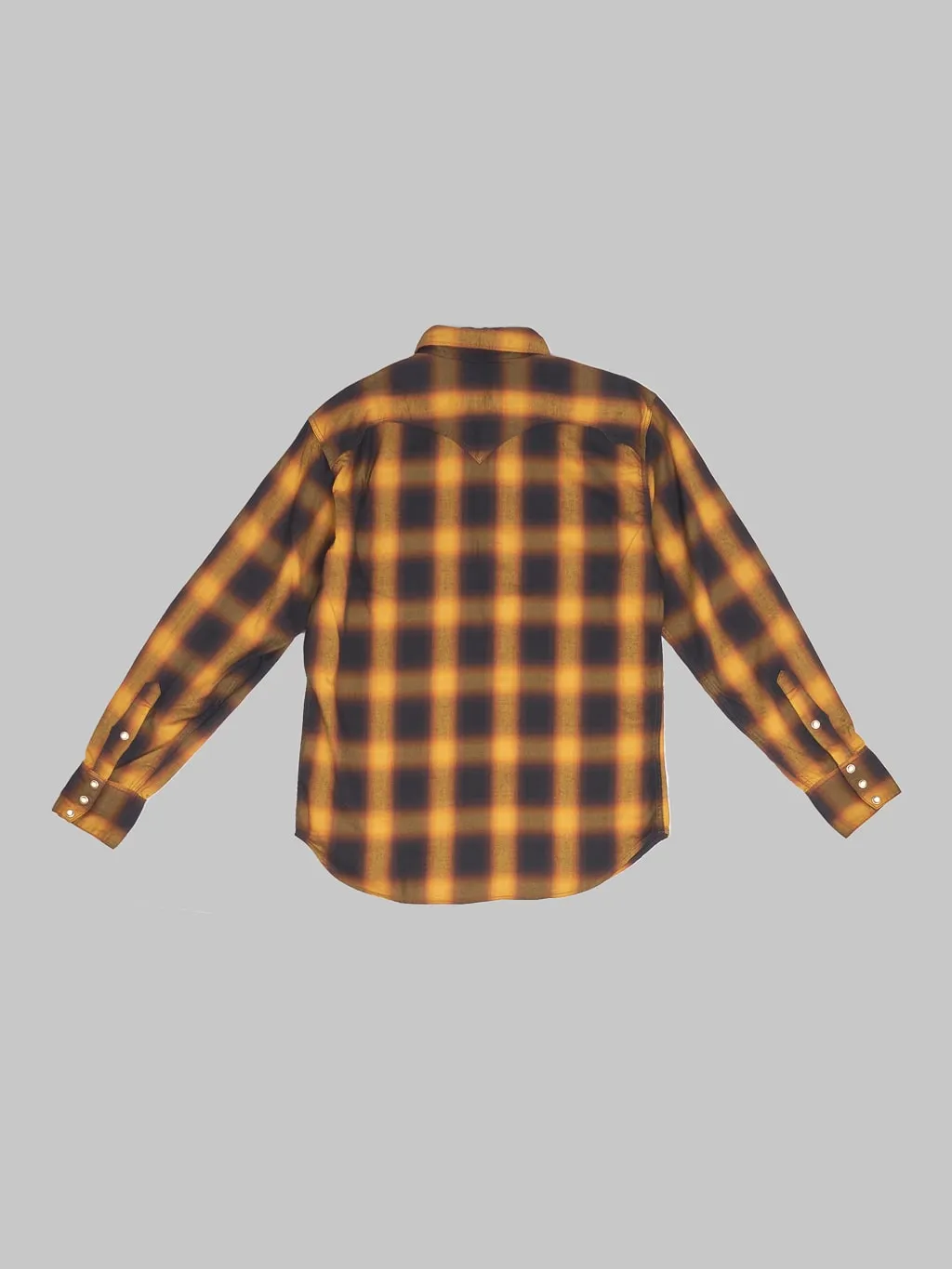 Stevenson Overall Co. Cody Plaid Twill Shirt Camel x Black