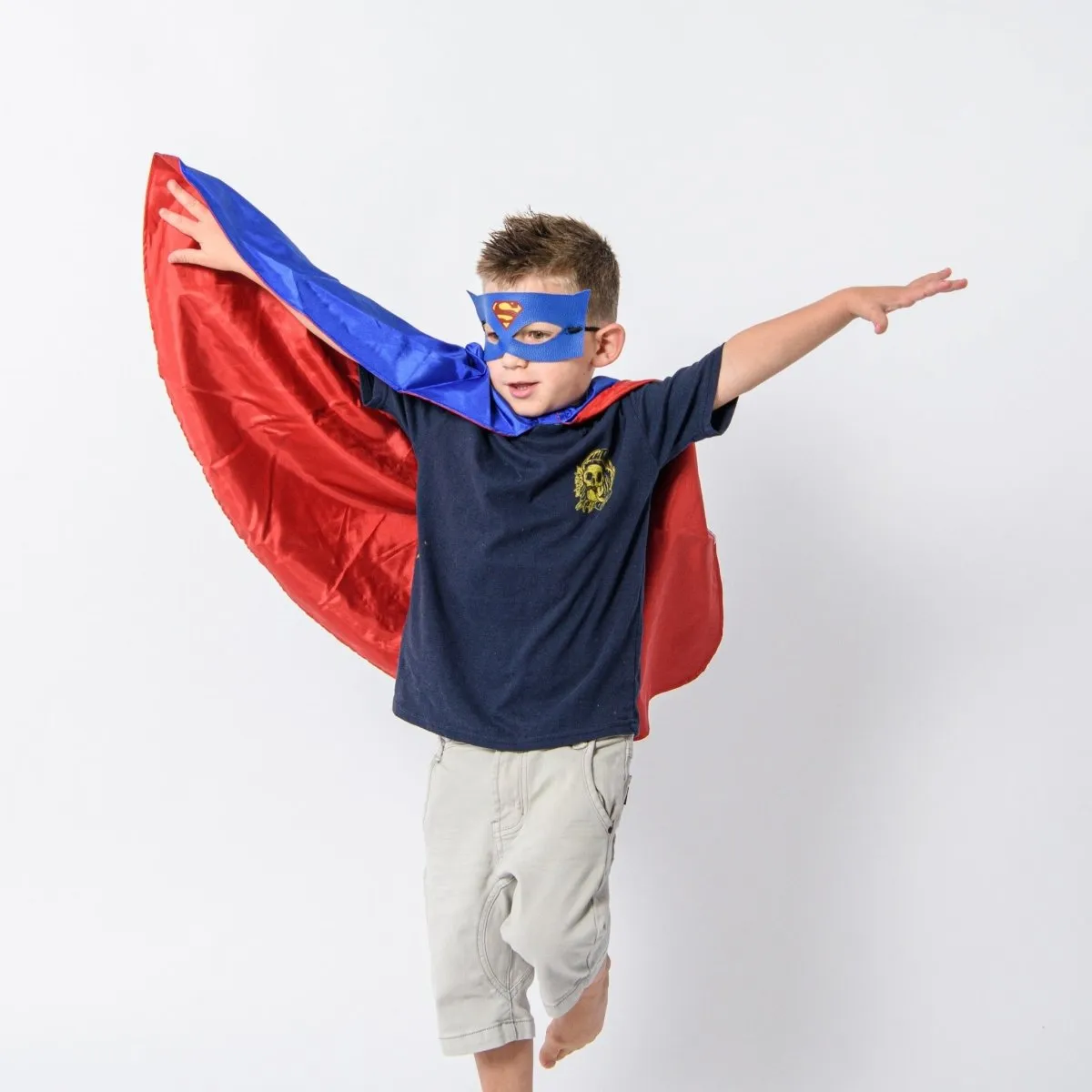 superman cape and mask set