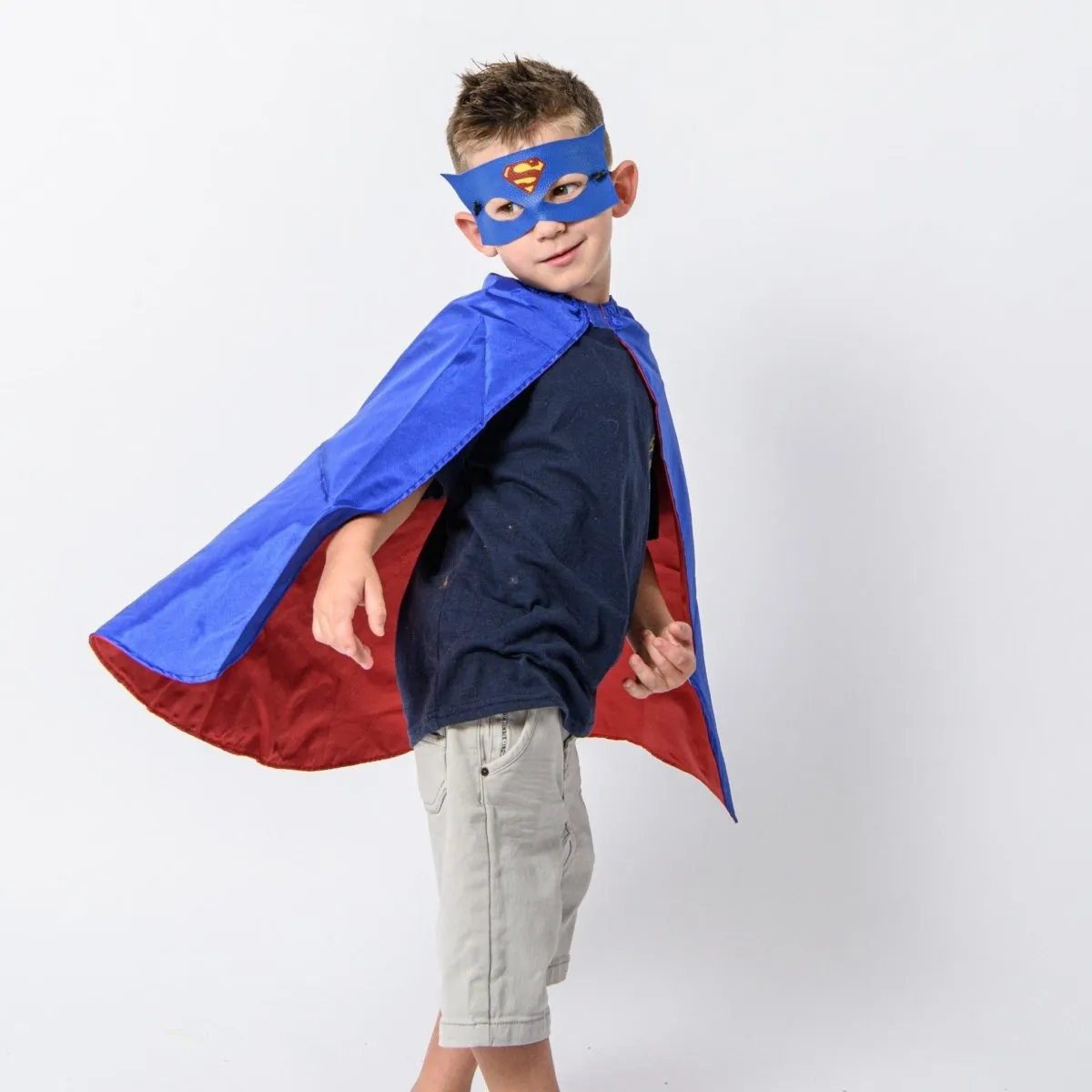 superman cape and mask set