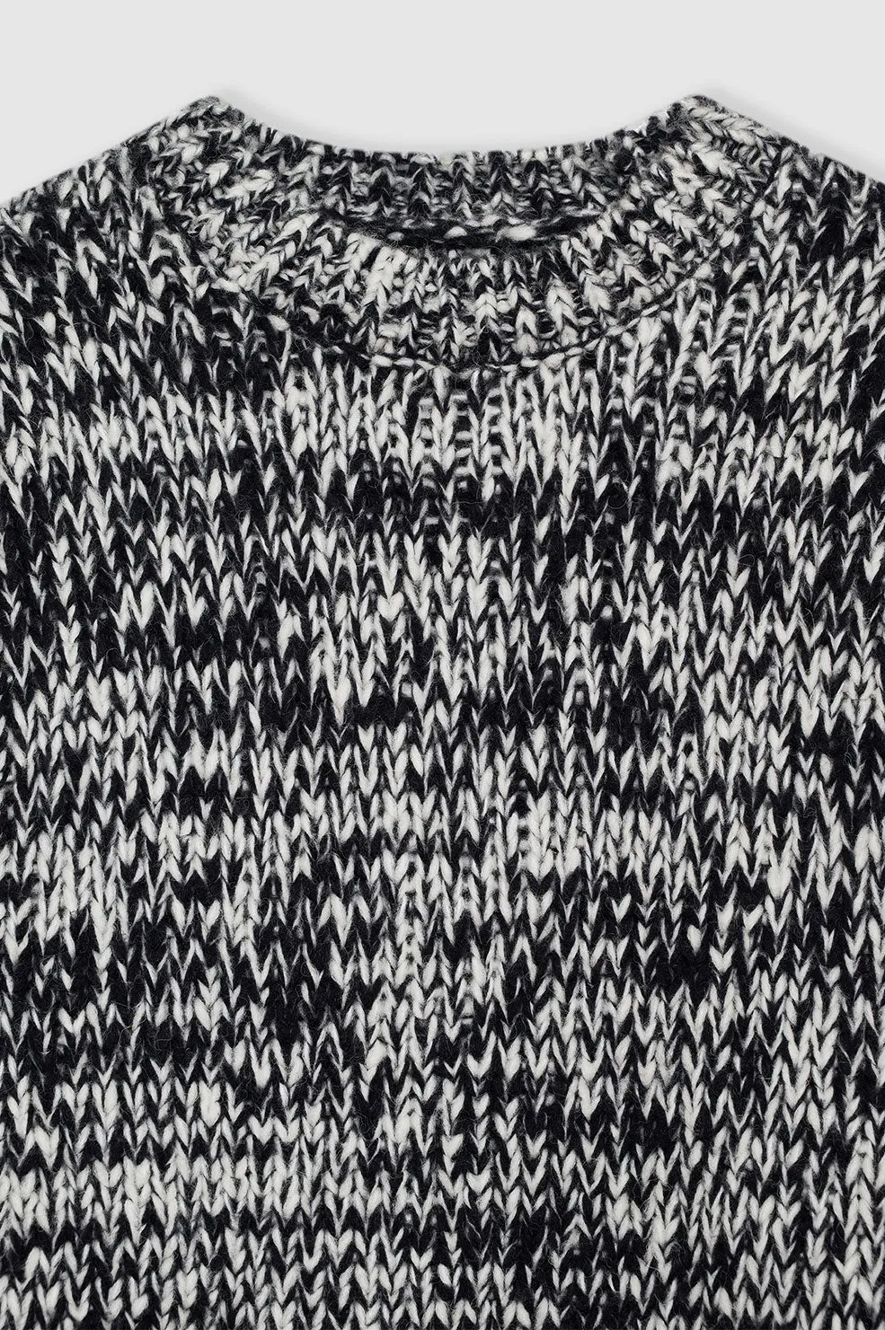 Sydney Crew Sweater - Black And White