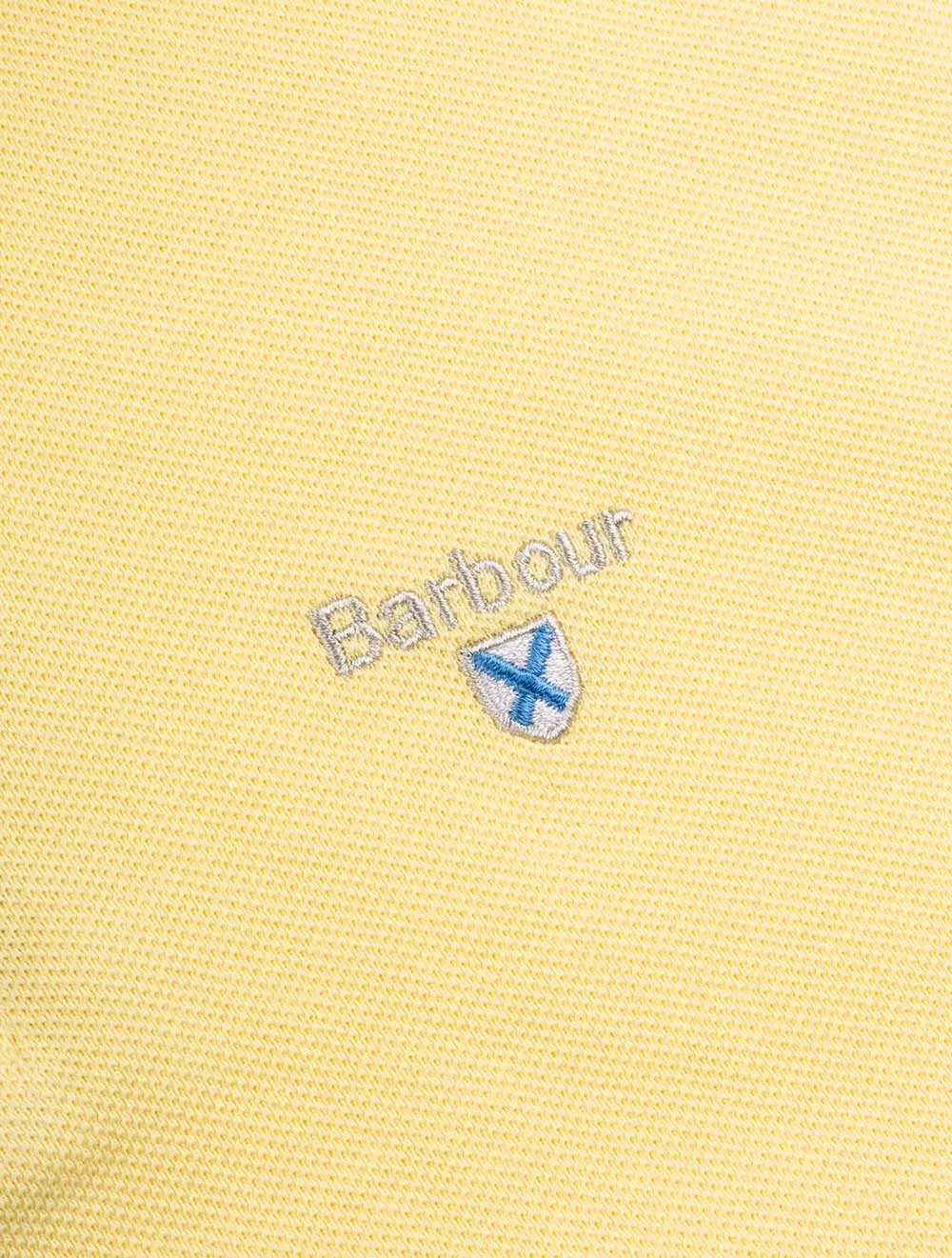 Tartan Pique Polo Shirt Corn Yellow