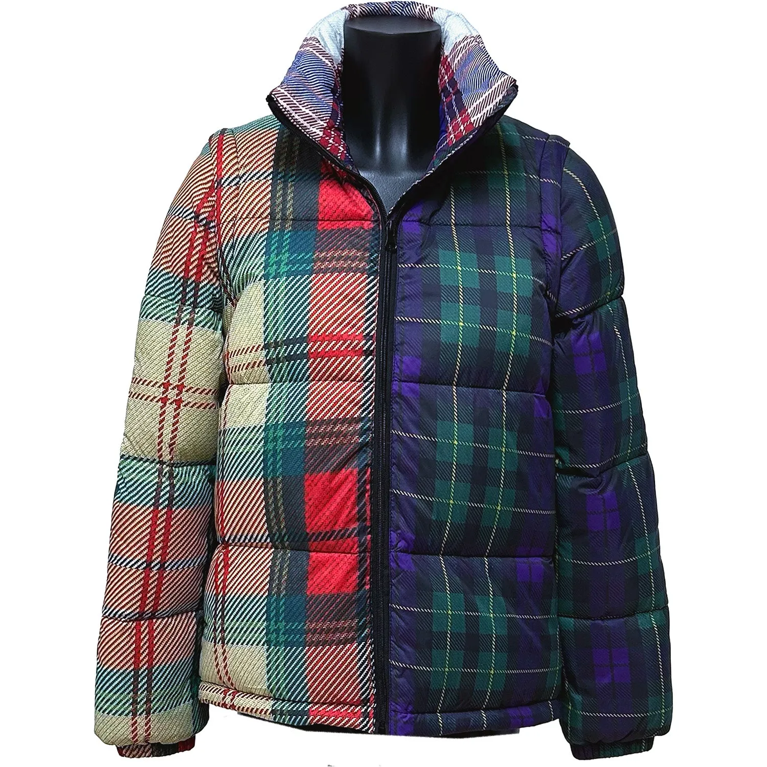 Tartan print Down Jacket sale