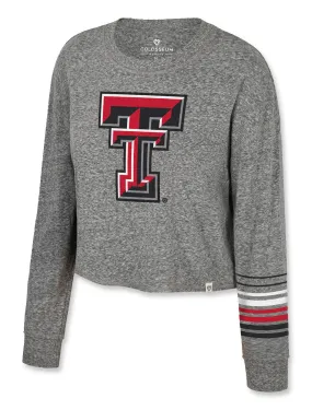 Texas Tech Arena "Blue Steel" Cropped Long Sleeve Shirt