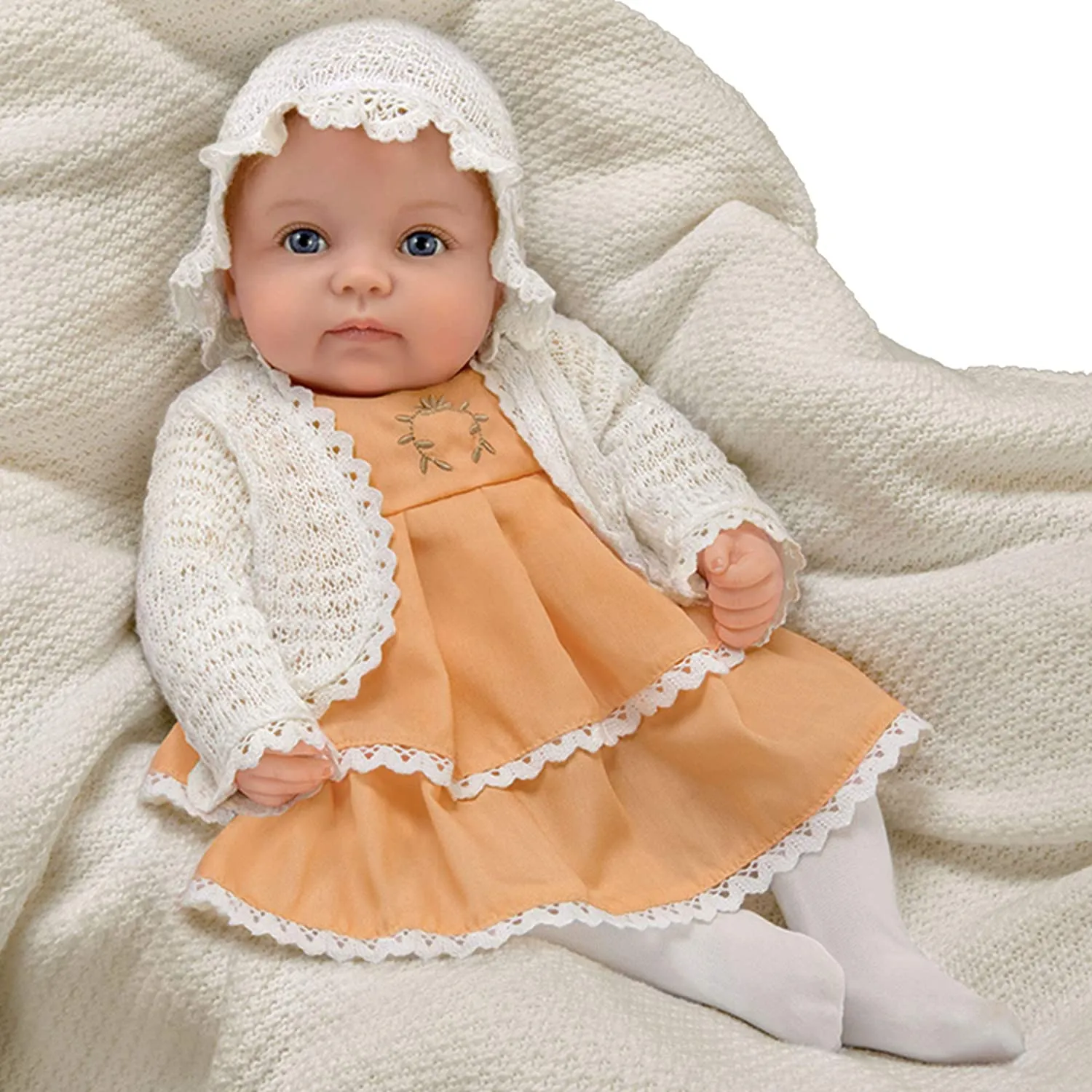 The Ashton-Drake Galleries Such A Doll Photo Contest Collection Issue #7: 'Rosalie' Baby Doll Handcrafted Lifelike with RealTouch® Vinyl and Hand-Rooted Hair by Ping Lau 17-Inches