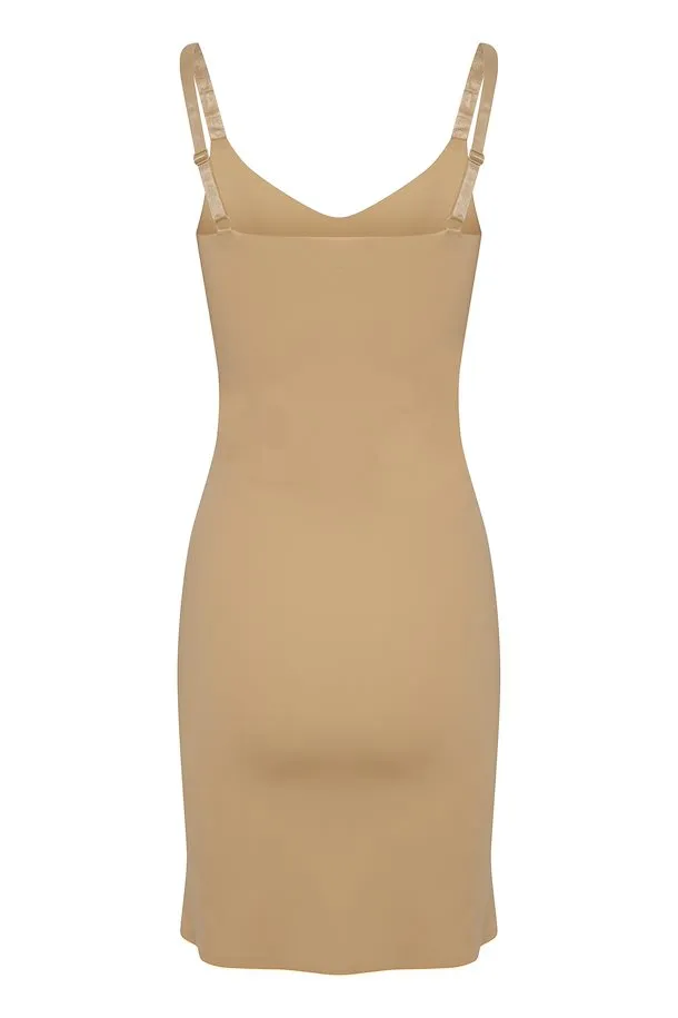 The Asiv Slip Dress - Beige