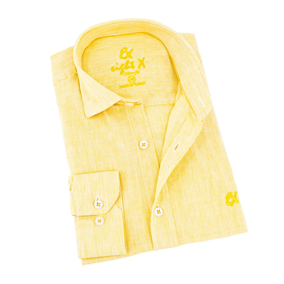 The Boardwalk Linen Button Down Shirt - Golden Yellow