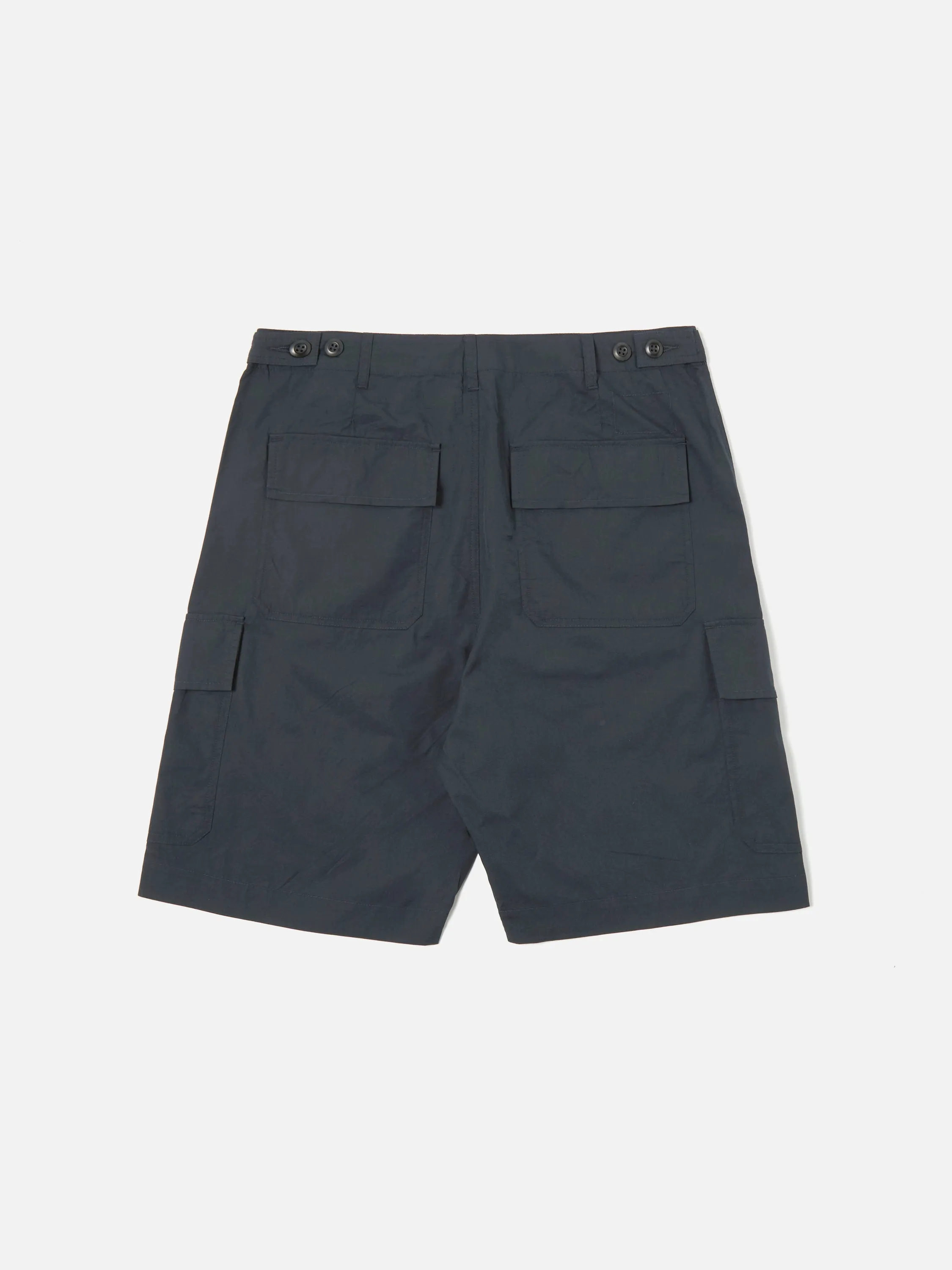 Universal Works MW Cargo Short in Navy Broad Cloth