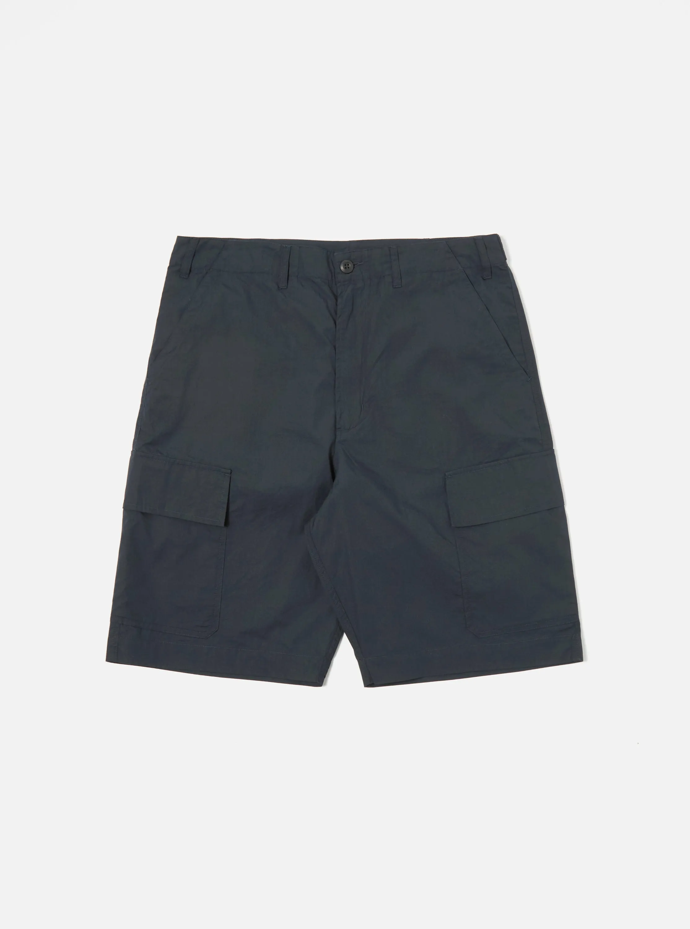 Universal Works MW Cargo Short in Navy Broad Cloth