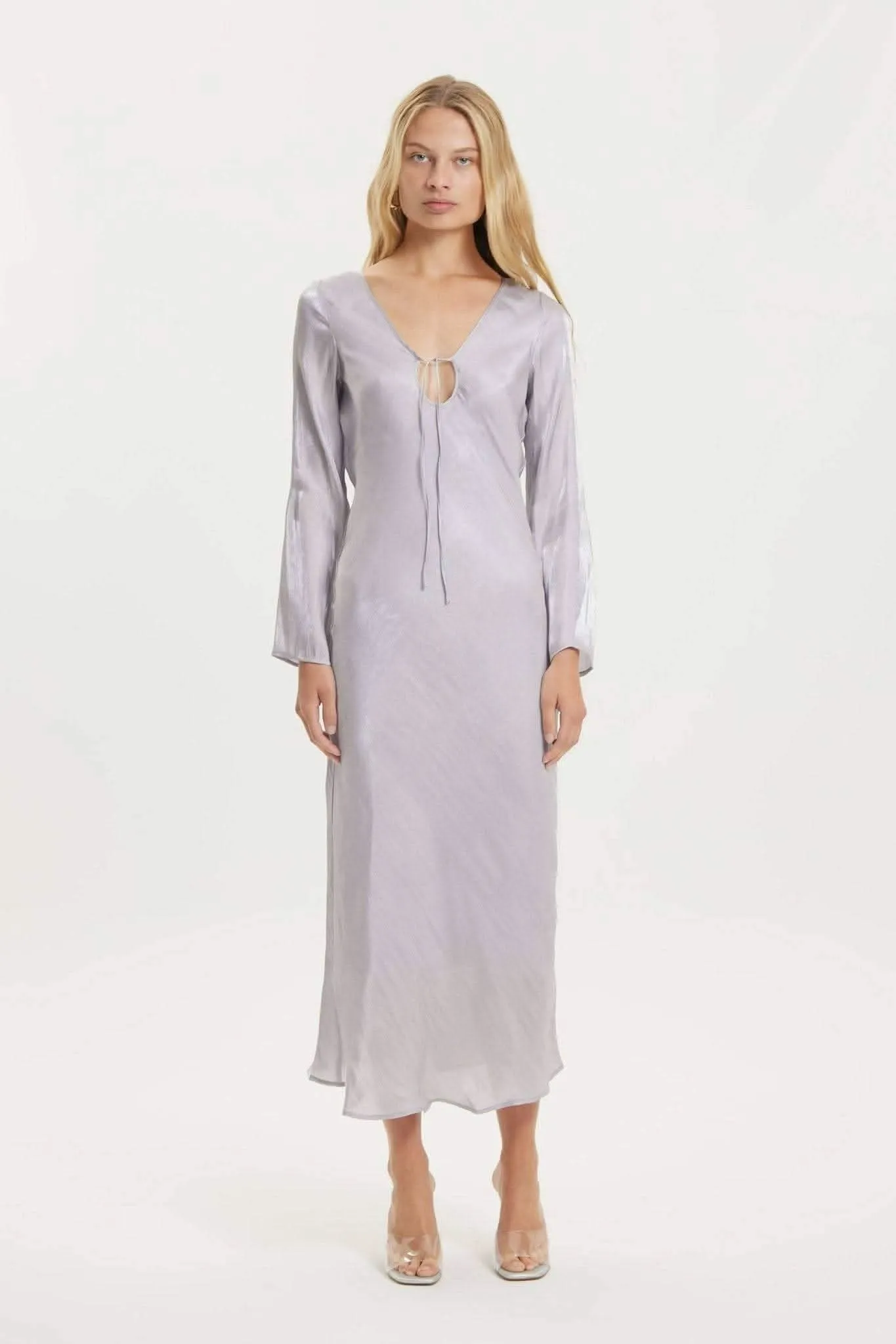 Untamed Bias Tie Up Maxi Dress