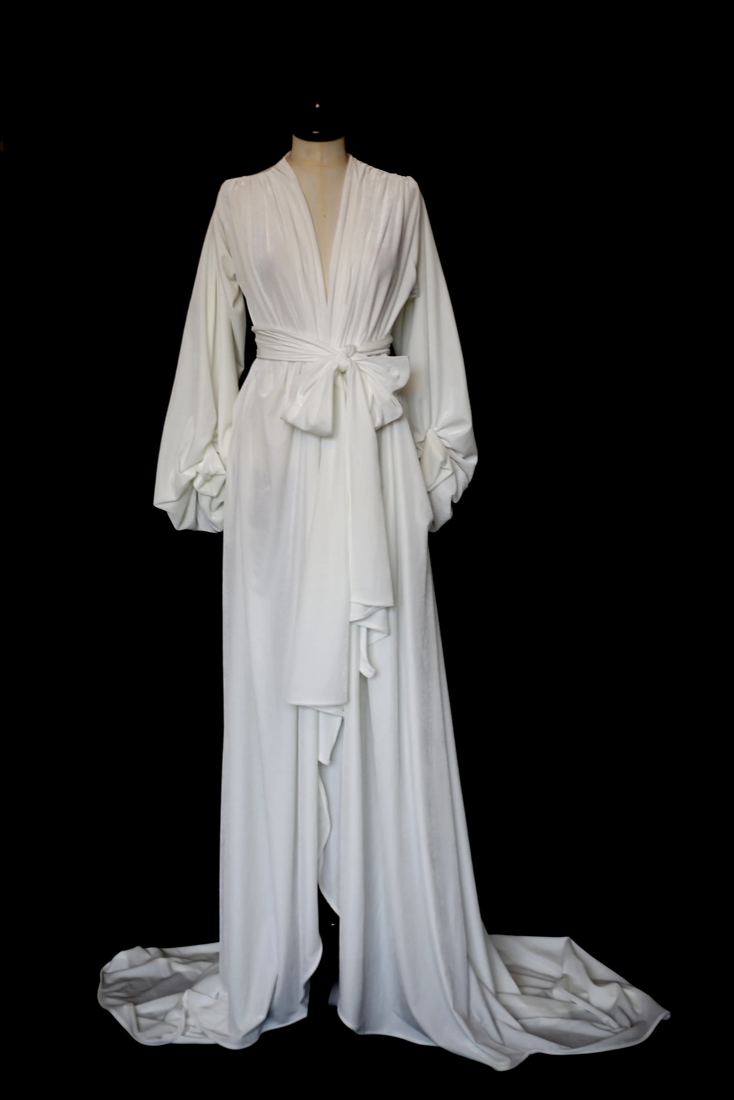 Vamp -  Ivory Velvet Wedding Gown - OS