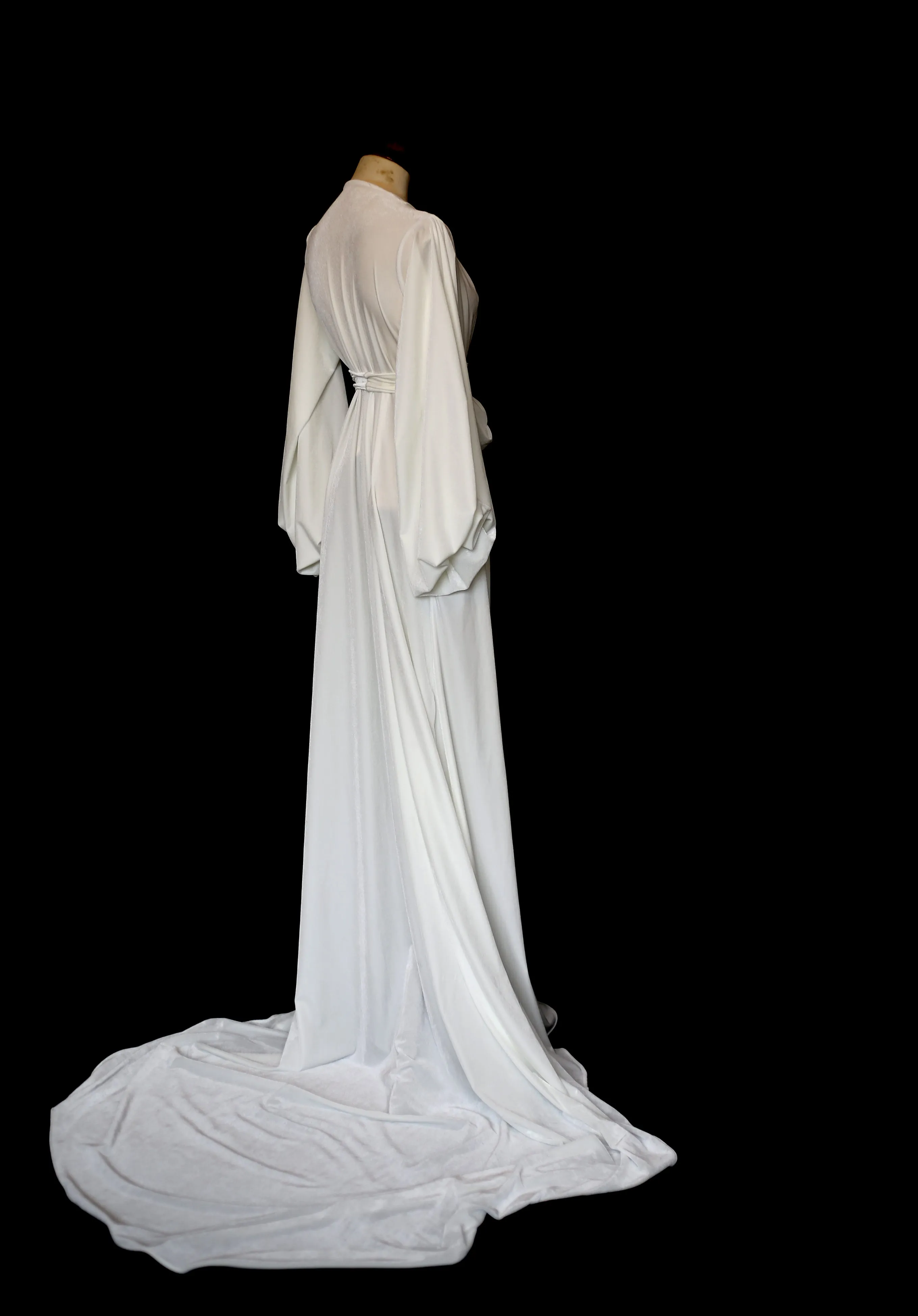 Vamp -  Ivory Velvet Wedding Gown - OS