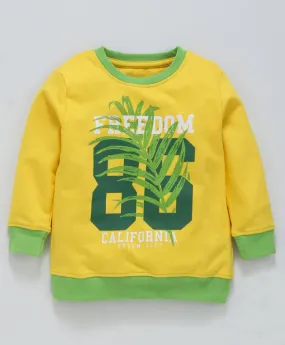 Ventra Girls Freedom Yellow Sweatshirt