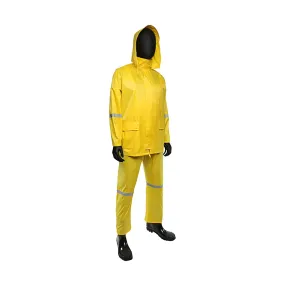 West Chester 4338/2XL Three-Piece Rain Suit with Reflective Stripes - 0.18 mm