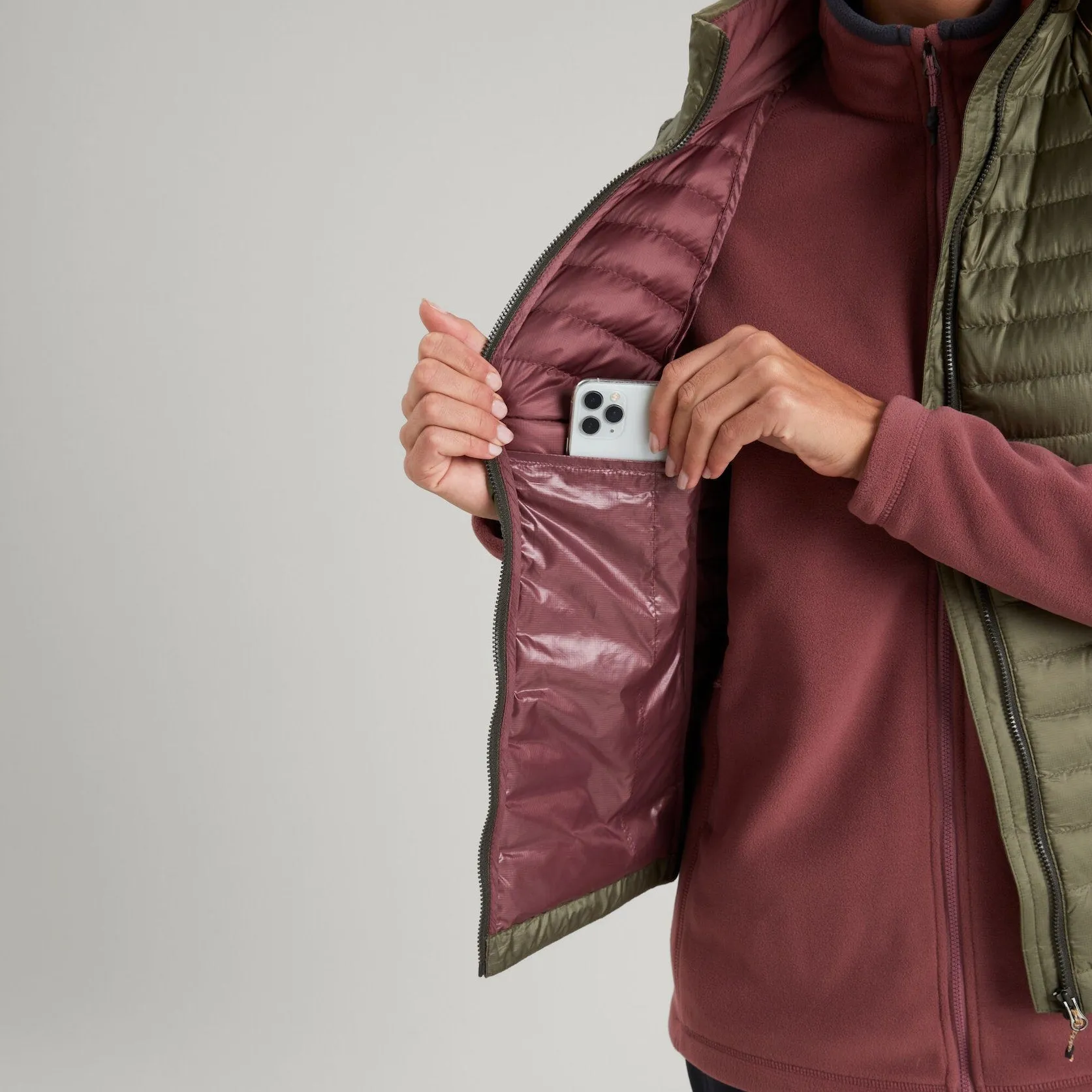 Women's Kathmandu HELI R 600 Fill Feather Down Body Warmer {KA-B0224}