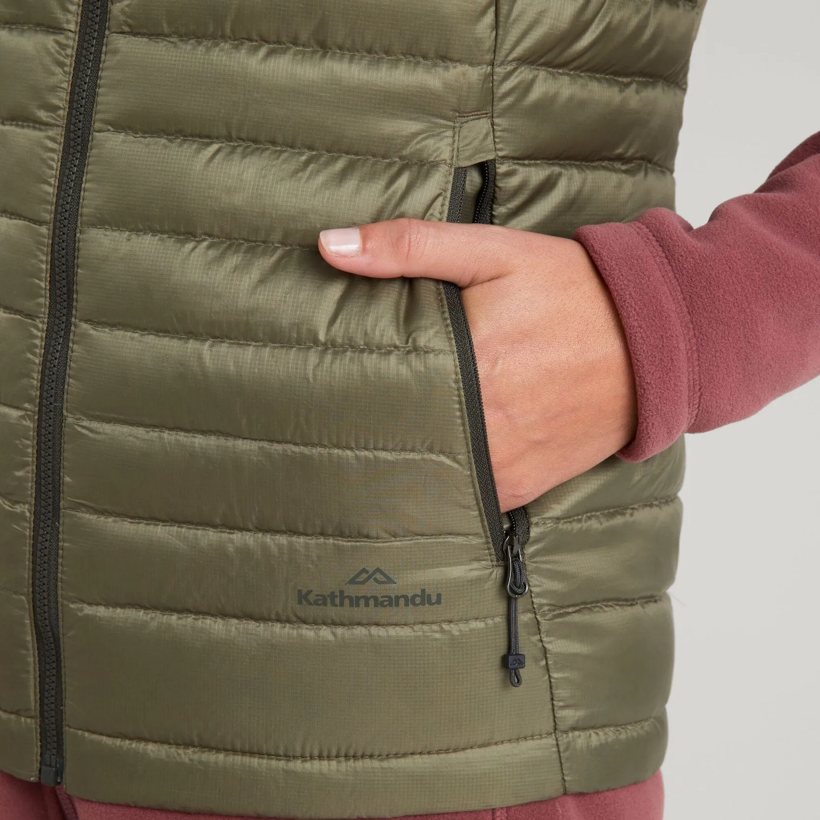 Women's Kathmandu HELI R 600 Fill Feather Down Body Warmer {KA-B0224}