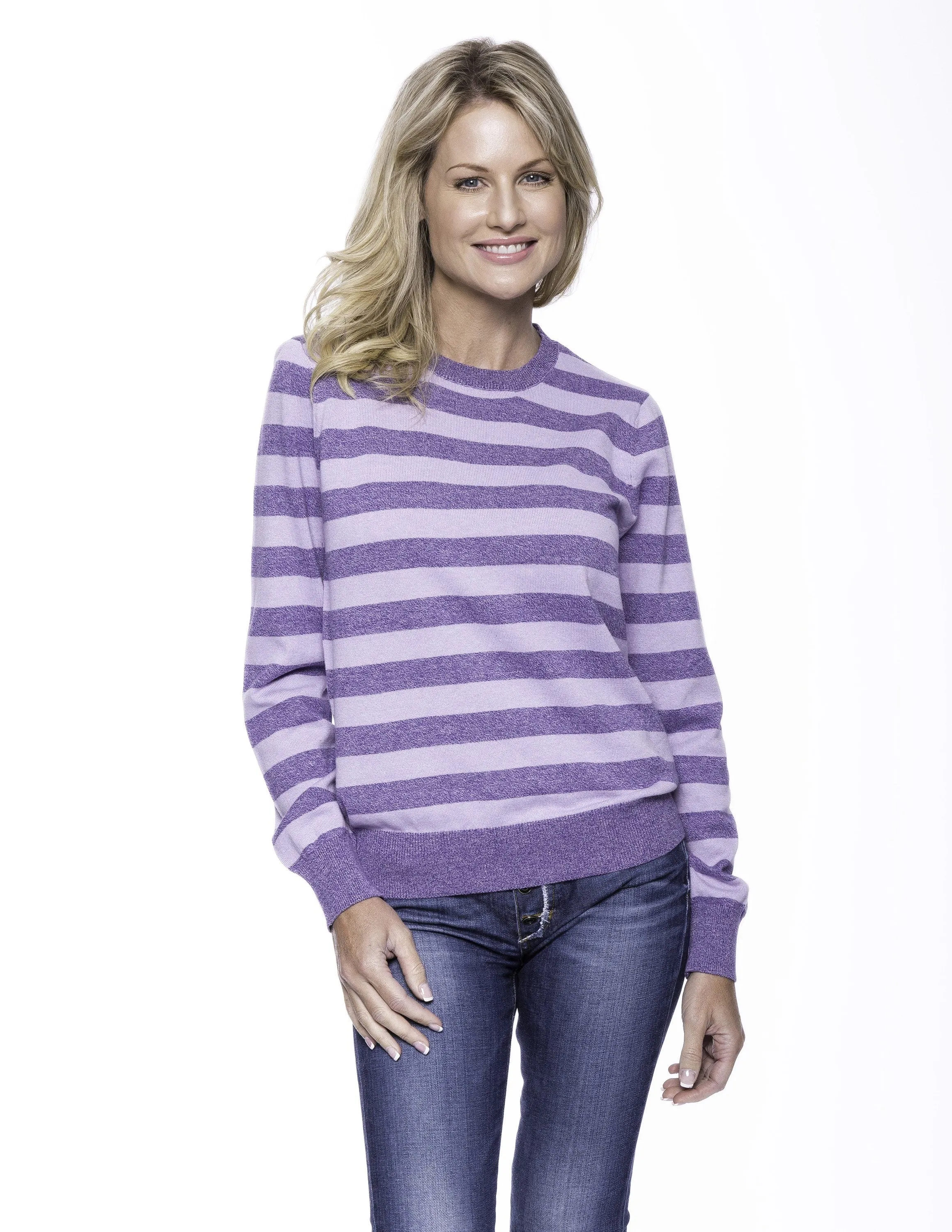 Women's Premium 100% Cotton Crew Neck Sweater