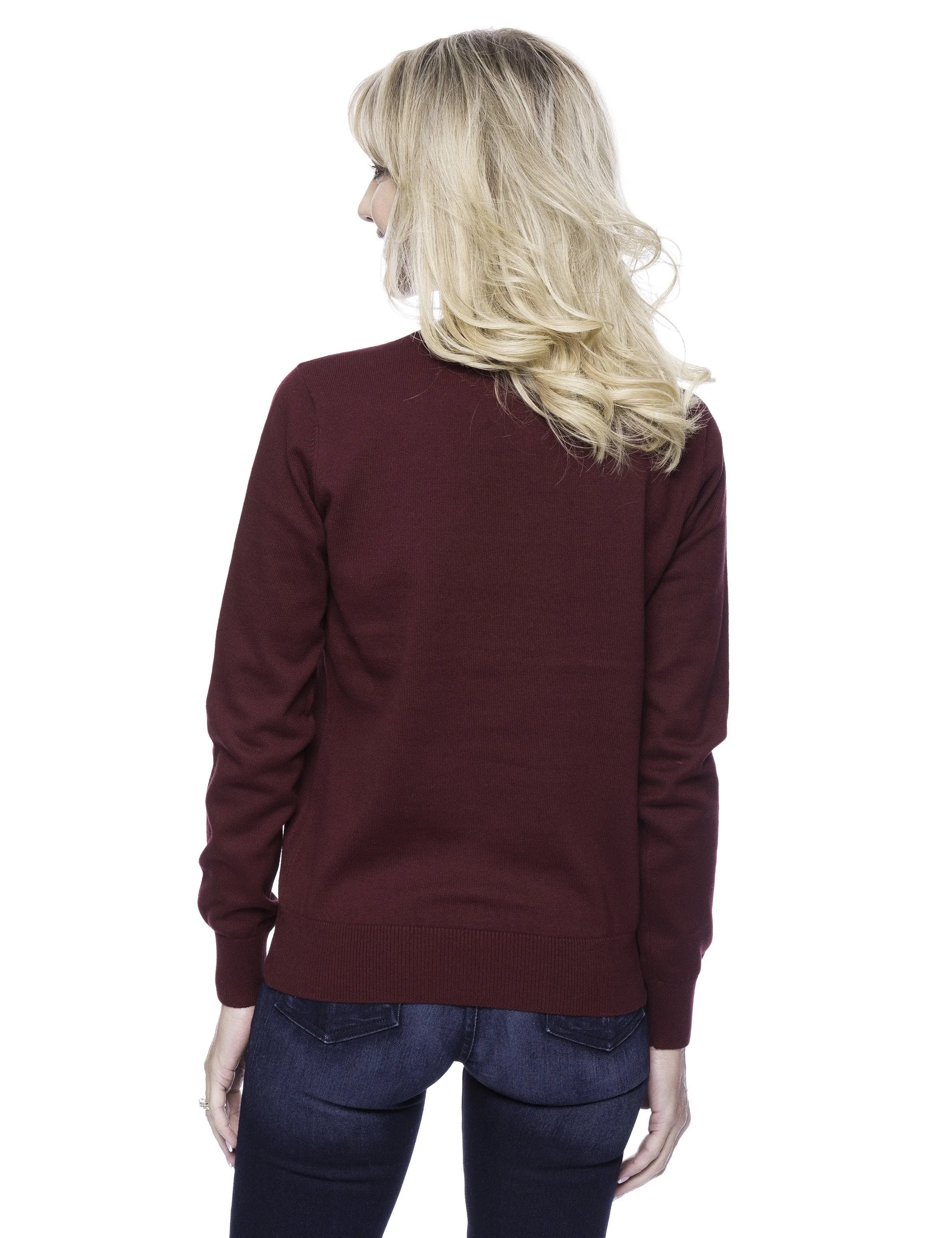 Women's Premium 100% Cotton Crew Neck Sweater